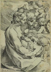 Virgin and Child Surrounded by Angels
